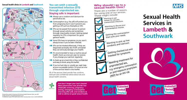 Sexual Health Leaflet The Vauxhall Surgery